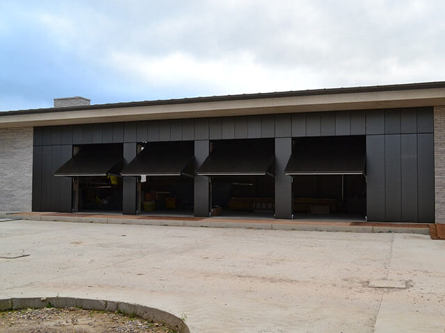 Completed Side Open Steel Garage Door Installation Oxford