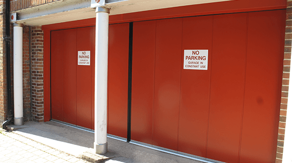 new double side sliding garage doors